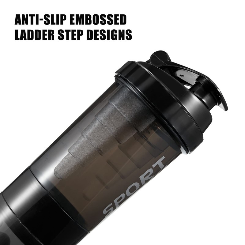 16 oz Shaker Water Bottle for Protein Mixes, Pre Workout