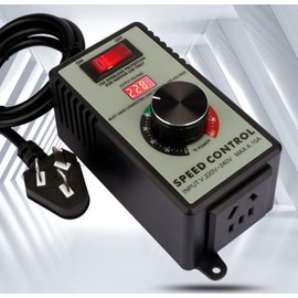 AC Motor Speed Controller 100-120V 15A 4000W Variable Speed Control with Overload Protection, LED Display for Electric Fan, Router, Duct Exhaust