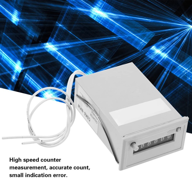 CSK6-NKW Electromagnetic Counter 6 Digit Pulse Counter (AC 110V), Counter