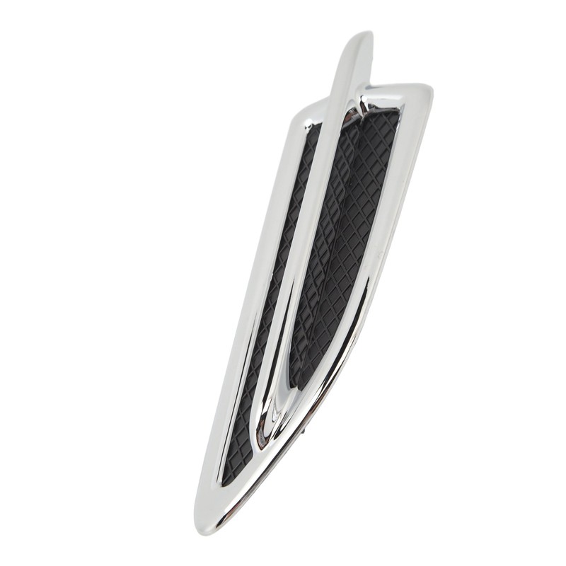 Front Mudguard Vent Molding Chrome Stylish Easy Installation Mud Flap