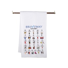 MNIGIU Kitchen Towels Musical Theatre Kitchen Decor Dish Towels Musical Lover Dish Towe ls for Actress Actor (ABC Towel)