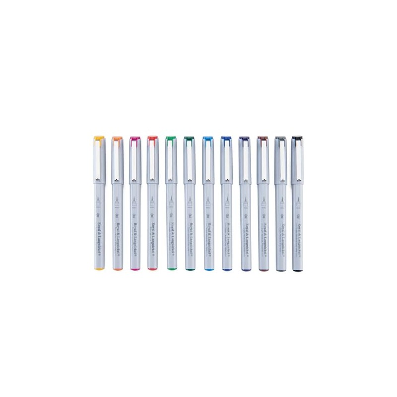 Royal & Langnickel - 12pc Graphic Microbrush Artist Markers