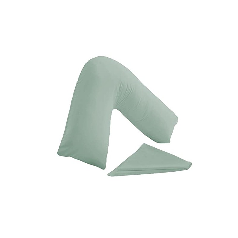 Buzzbuy V shaped pillowcase cover, 100% Poly-cotton Back & Neck