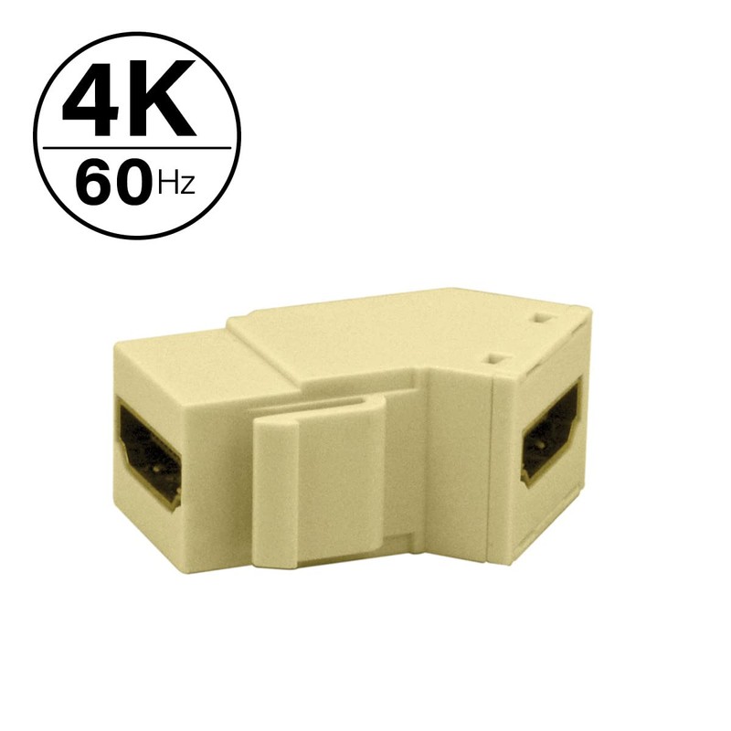 Legrand, Home Office & Theater, 4K HDMI Keystone Coupler, Ivory,