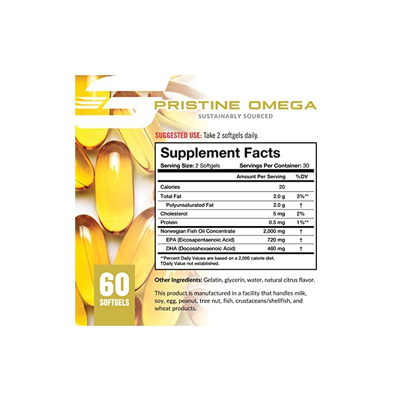 Granite® Prístino Omega (60 cápsulas blandas, sabor cítrico) Omega-3 de