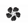AKRacing PU (Polyurethane) Dual Wheel Casters with Stopper, Black, Set