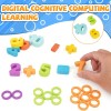 Tablero Logaritmos 3 en 1 Montessori Madera JSXing Juego Educativo