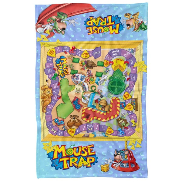 LOGOVISION Mouse Trap Blanket, 36"x58" Board Fleece Blanket