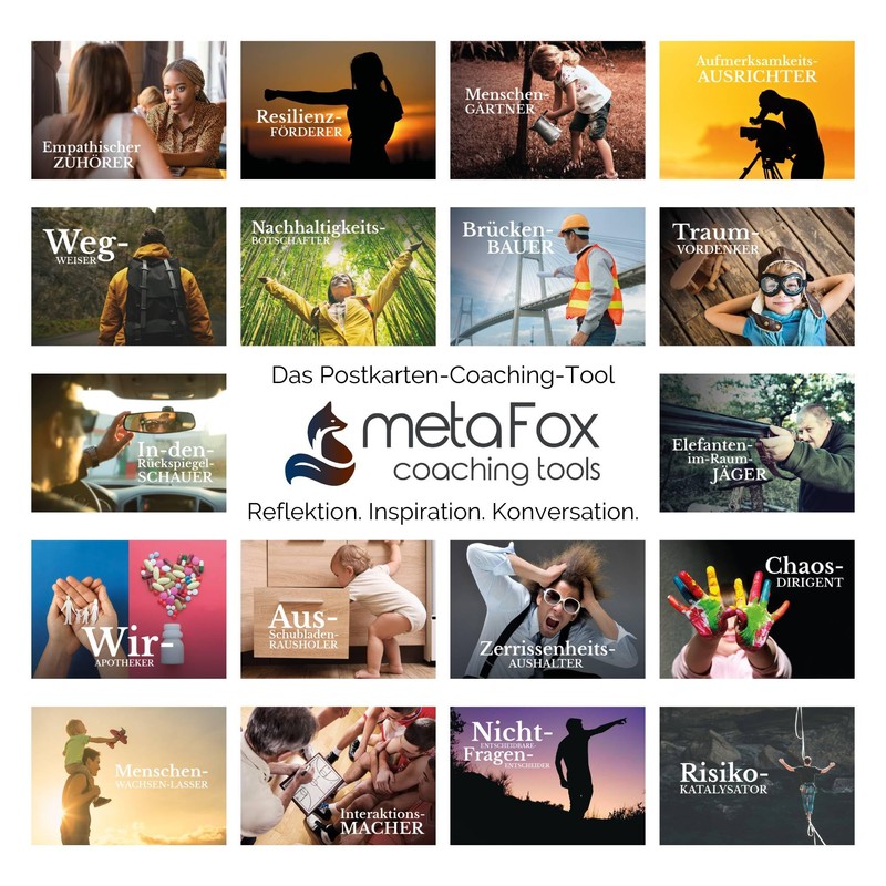 metaFox "Leadership Facets" Coaching Cards - 30 Inspiration Cards for