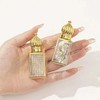 Jinxihuachen 2 Pack Essential Oil Roller Bottles 10ml Gold pattern