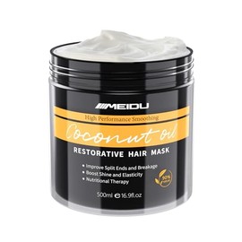 MEIDU Hair Treatment Mask - Hair Conditioning Masque for Dry Damaged or Colored Hair - Repair Deep Hydrating Moisturizing Nourishing with Keratin & Coconut Oil Cruelty-free All Hair Types(16.9 Fl Oz)