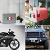 2PC Reflective Mexico Flag Magnets - 5x3 Inches - Mexico