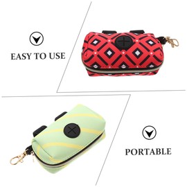 Kisangel 2pcs Portable Dog Poop Bag Dispenser Waste Pouch Carrier for Outdoor Use Includes and Holders Convenient for Dog Owners
