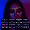 Color Tattoo Steer Luminous Color Festival Halloween Student Tattoo Stickers 8pcs / 컬러타투스티어 야광 컬러 페스티벌 할로원 학생타투스티커 8매입