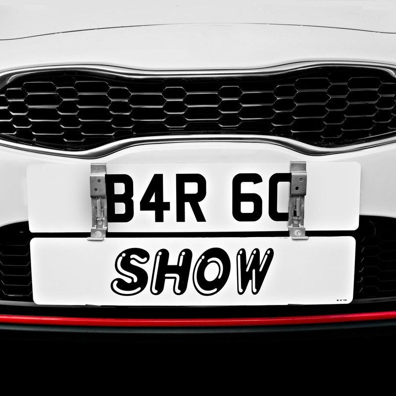 BITS4REAONS - SHOWROOM SHOW DISPLAY NUMBER PLATE HOLDER
