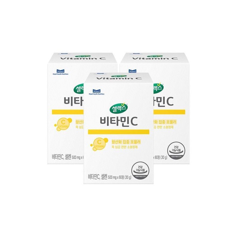 Selex ETV 셀렉스 비타민C 3박스 500mg x 180정 (90일분)35695957 ETV