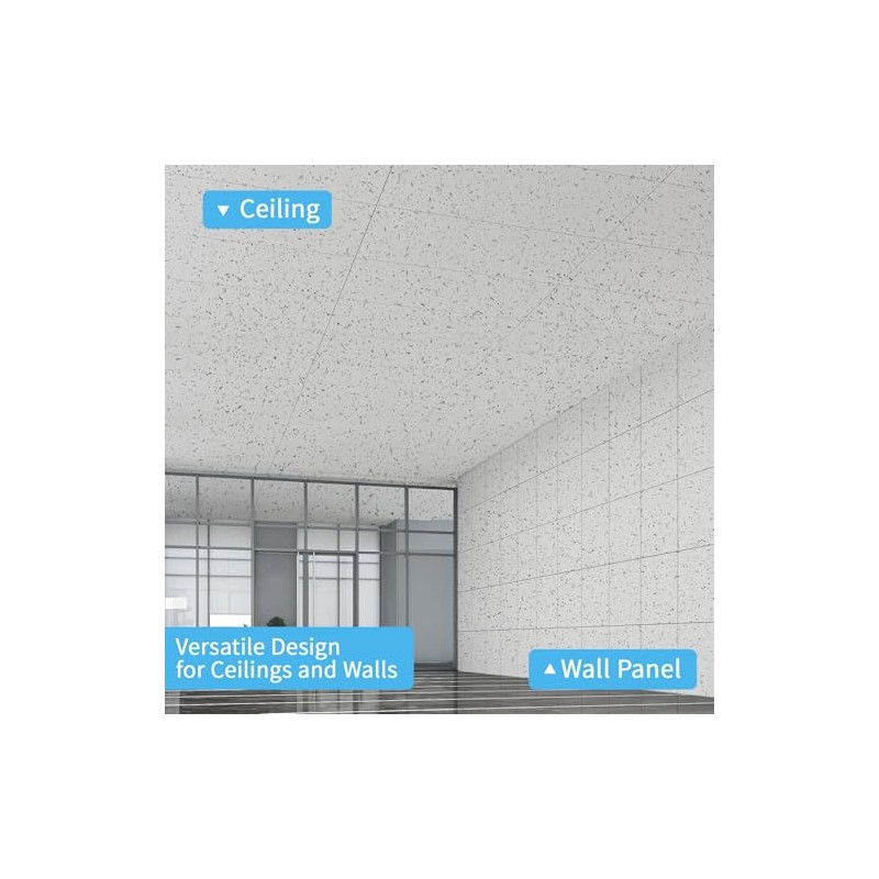 Art3d Pro Drop Ceiling Tiles 2ft x 2ft, 12-Pack Waterproof