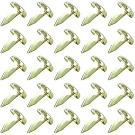 Clipco Paper Fasteners Mini 1/3-Inch Brass Plated (100-Pack)