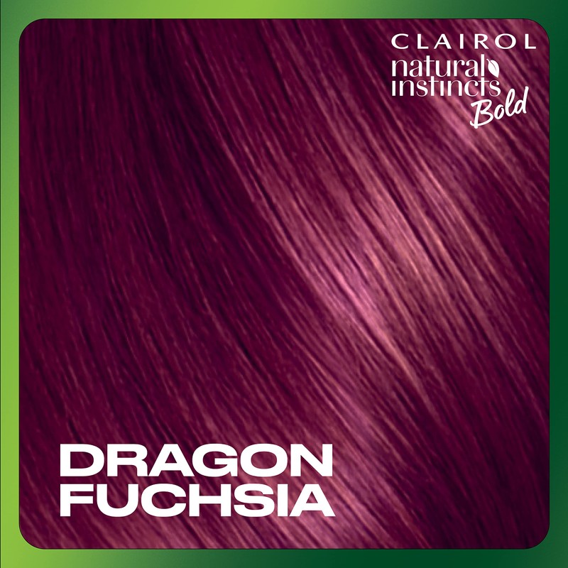 Natural Instincts Bold Permanent Hair Dye, F66 Dragon Fuchsia Hair