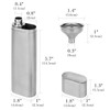 Linkidea 2 Oz Hip Flask Cigar Holder with Funnel, Single