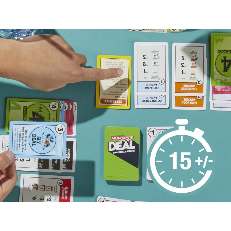 Monopoly Deal Card Game, Quick-Playing Family Card Game for 2-5