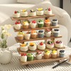 SwallowLiving 5 Tier Wooden Rustic Cupcake Stand for 30 Cupcakes,