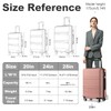 Kono 24 Inch Luggage Suitcase Lightweight with Spinner Wheels TSA