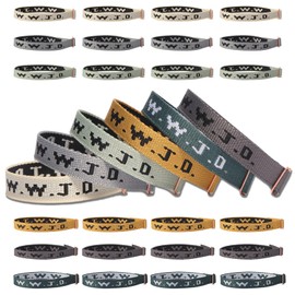 30PCS WWJD Bracelets-What Would Jesus Do-Upgraded Secure Metal Clasp-Christian Faith Bracelets for Men & Women-9.8 Inch Inspirational Jesus Bracelet (mixed color)