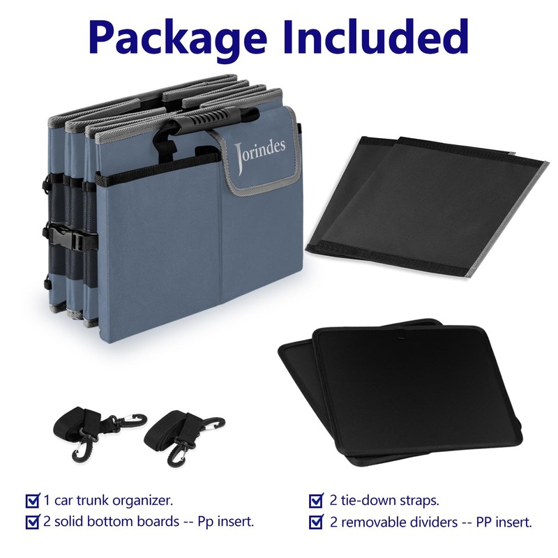 Trunk Organizer With Built-In Insulated Leak Proof Cooler Bag,Collapsible Cargo