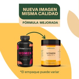 🌸💪 Women Multi+ VitalBotanics | 200 Cápsulas | Colágeno, Ácido Fólico, Biotina, Complejo B, Magnesio, Zinc & Más 🌟
