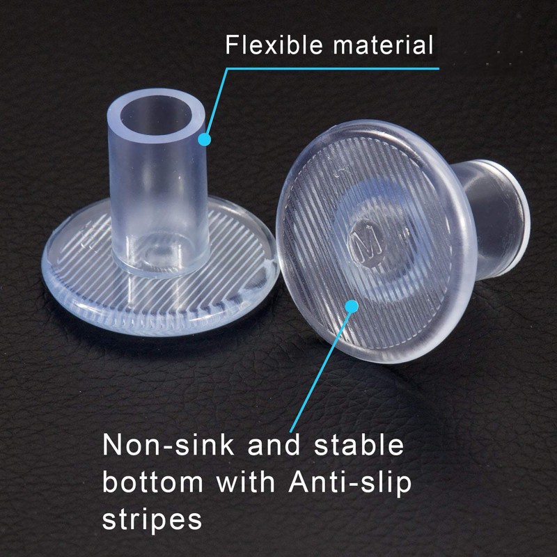High Heel Protectors for Shoes On Grass, 30 Pairs Clear