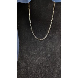 Unbranded .925 Sterling Silver 1mm Paper Clip Chain Necklace - 18 inches