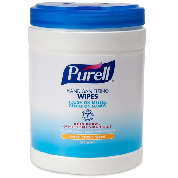 Purell Sanitizing Wipes, Canister Of 270 Wipes