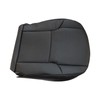 NLQR Black Front Passenger Side Bottom Microfiber Leather Seat Cover