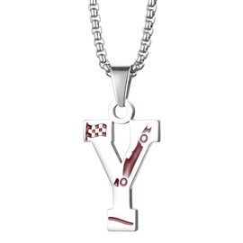 Zed ShadoWw Racing Necklace Enthusiasts Letter Pendant Hobbies Teammates Stainless steel Sports cars Jewelry with chain S