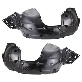 TRQ TRQ Front Inner Fender Liner Set Compatible with 2016-2018 Honda Civic HO1248161 HO1249161