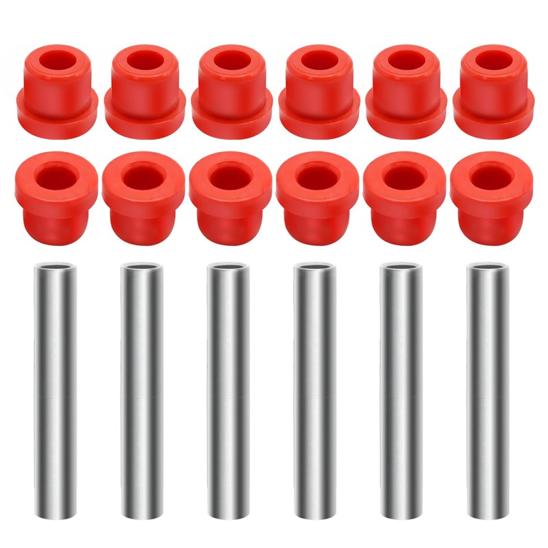 CADUFUELLY 1012303 Front Rear Leaf Spring Bushing Sleeves Kit, Golf