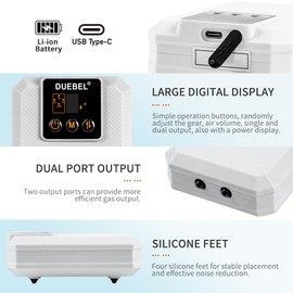 DUEBEL Foam Generator Kit for Molecular Gastronomy Cooking, Battery Rechargeable, Portable, Efficient Foam Making Kit for Food, Creative Chef Cooking Tool for Progressive Cuisines
