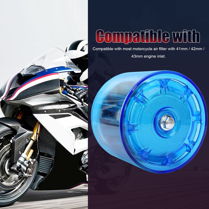 QAZAKY 41mm 42mm 43mm エアフィルタークリーナー 防沫プラスチックカバー 防水 オートバイ ATV クワッドスクーター