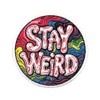 3.5" Stay Weird Iron On Patch - Embroidered Wicked Tactical