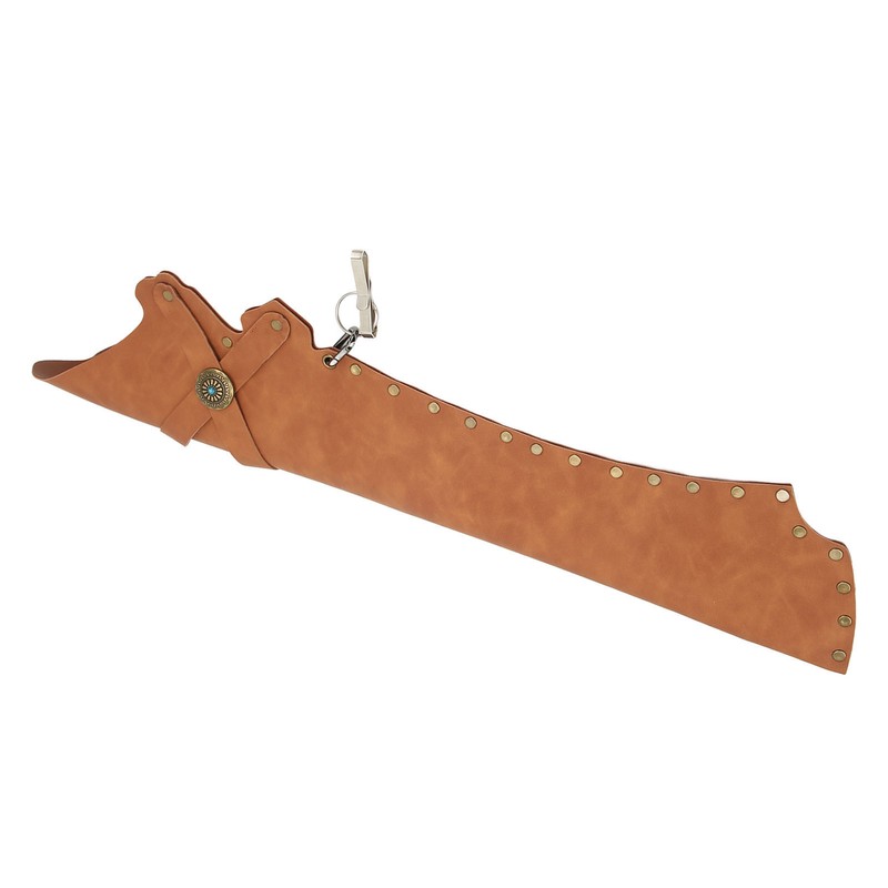 Archery Back Arrow Quiver Holder Waist Mounted PU Arrow Storage