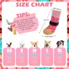 EXPAWLORER 8 Pcs Donut Dog Socks with Gift Box,Dog Boots