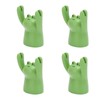 4Pcs Desktop Card Holder Resin Cartoon Animal Shape Cute Message