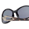 Calabria 828 Oversized Oval BiFocal Reading Sunglasses +2.50 Onyx Women