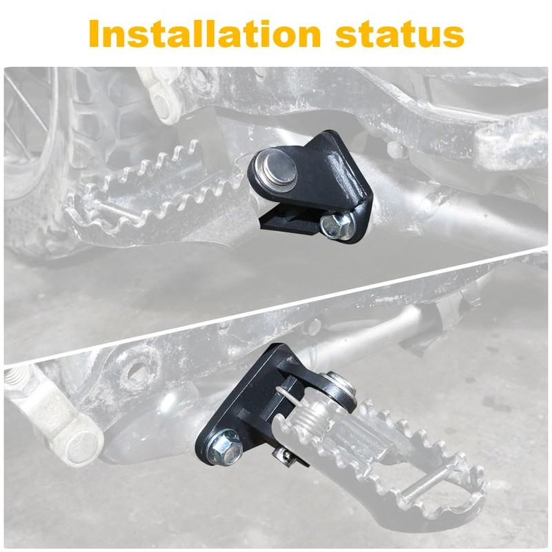 REARACE 2'' Footpeg Lowering Mounts Fit for DR650 1996-2025