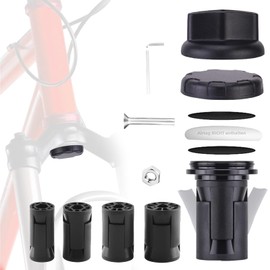 Alriedy AirTag Bicycle Mount Hidden - Anti-Theft Waterproof Airtag Mount for Bicycle Fork, MTB Suspension Fork GPS Tracker, Fits Fork Inner Diameter 18-30mm