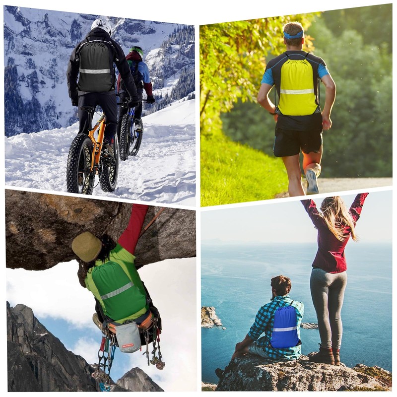 Red Drawstring Backpack Bag work Sackpack