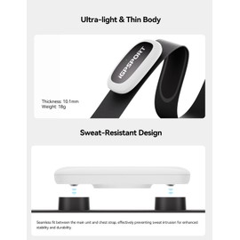 iGPSPORT HR50 Cycling Sports Sensor Chest Strap, Waterproof Bluetooth ANT+