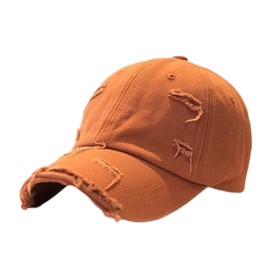 Jarseila Vintage Baseball Cap Men's Baseball Cap Distressed Baseball Cap Women's Retro Cotton Baseball Cap Adjustable Outdoor, orange