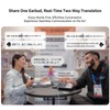 iTour Z50S Translation Earbuds Real Time, Bidirection Simultaneous Translator Earbuds